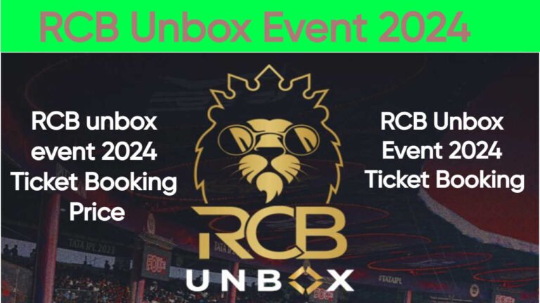 RCB Unbox Event 2024 Ticket Booking
