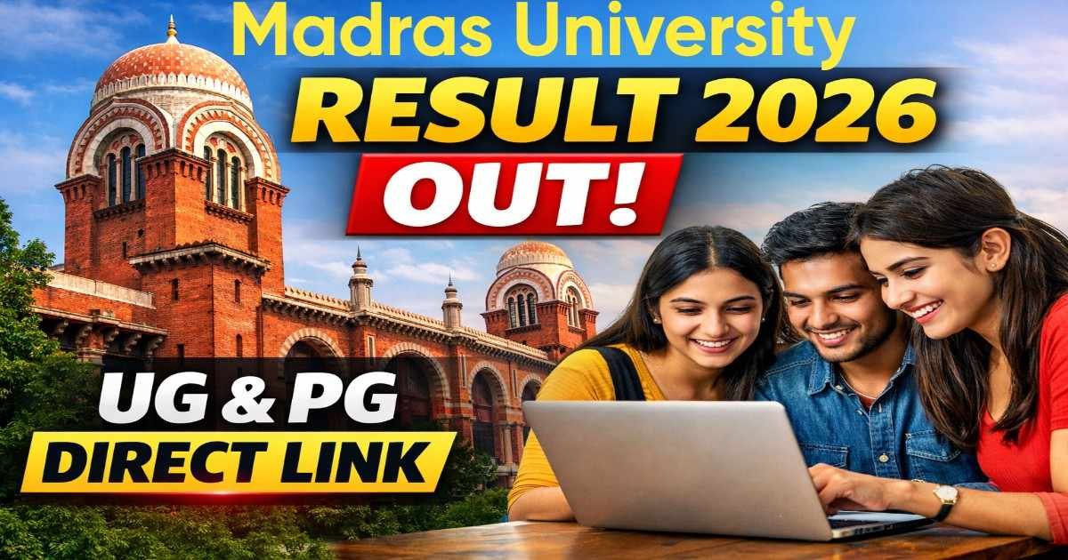Madras University Result 2026