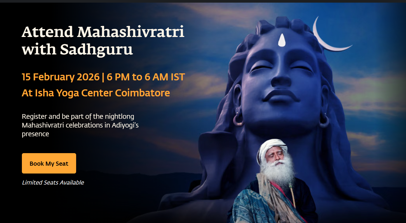 Isha Mahashivratri 2026 Registration
