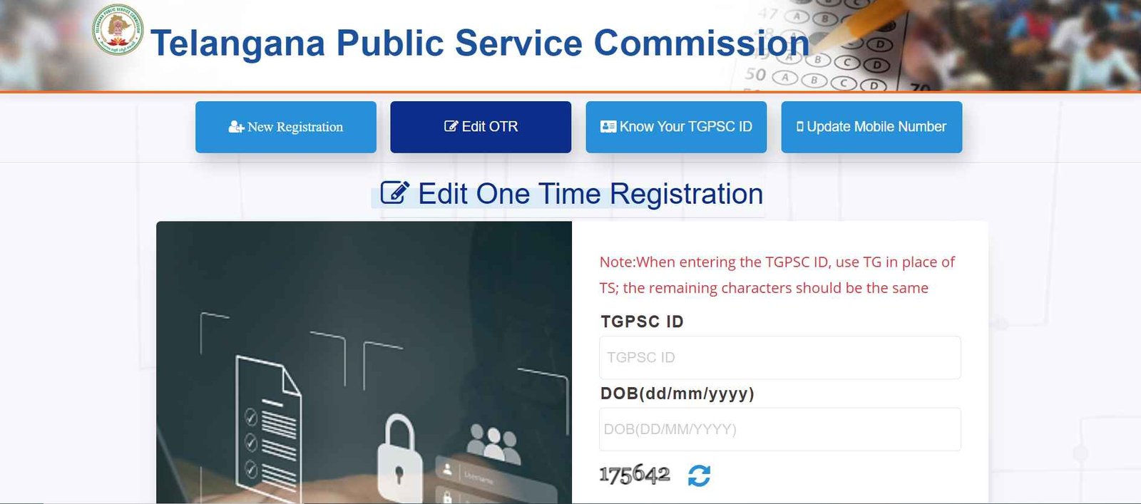 TGPSC Edit OTR