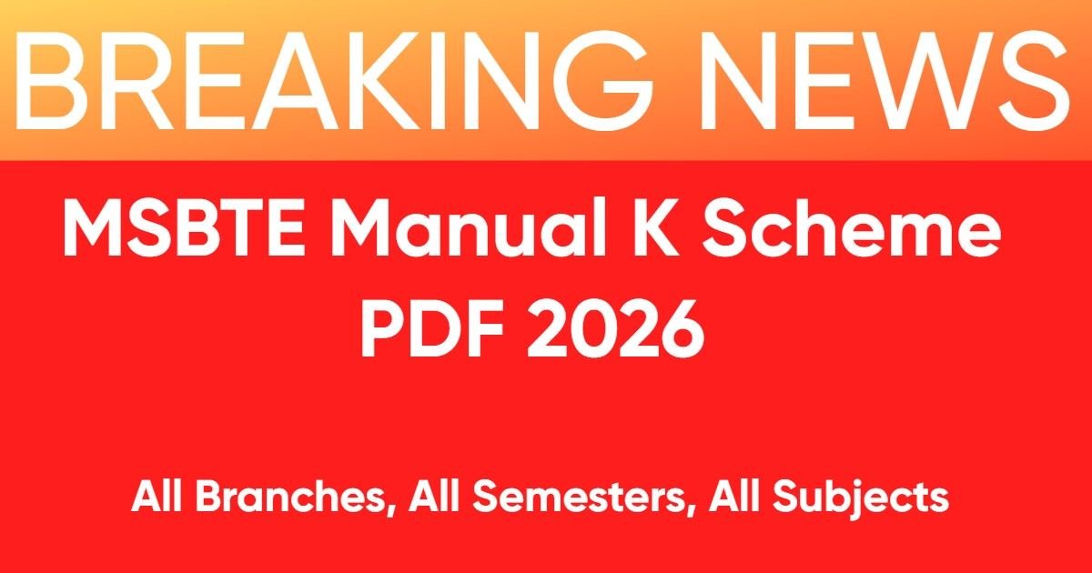 MSBTE Manual K Scheme